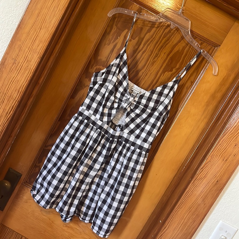 American Eagle gingham romper